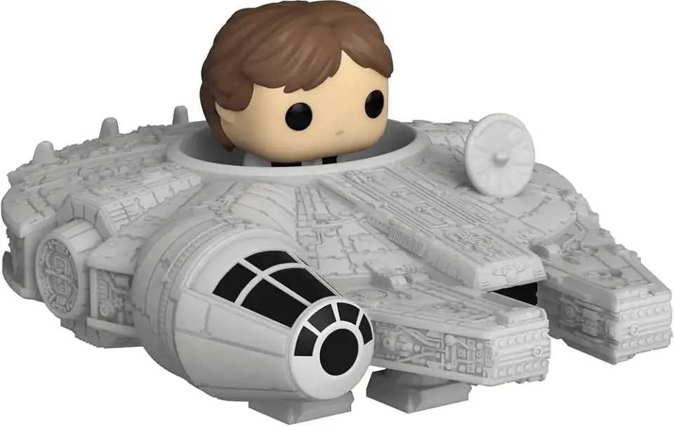 Star Wars Han Solo with Millenium Falcon Bitty Ride POP Figure