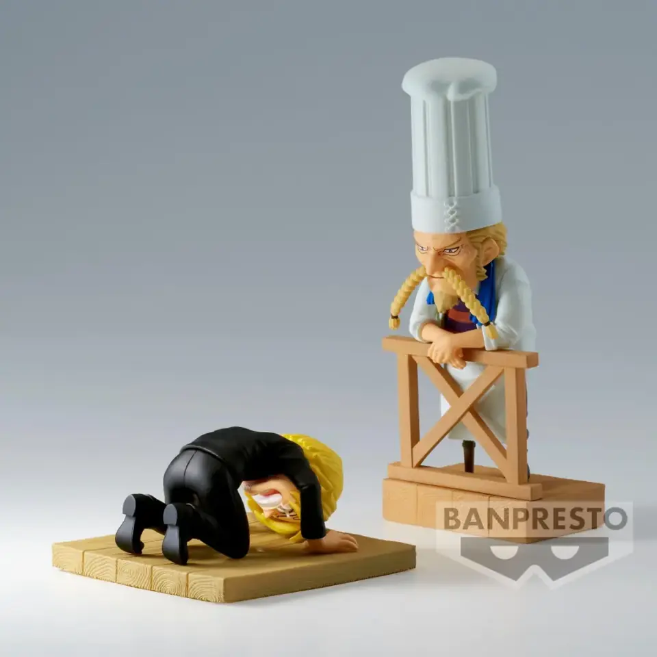 Banpresto Wcf Log Stories One Piece - Sanji & Zeff Statue 8cm