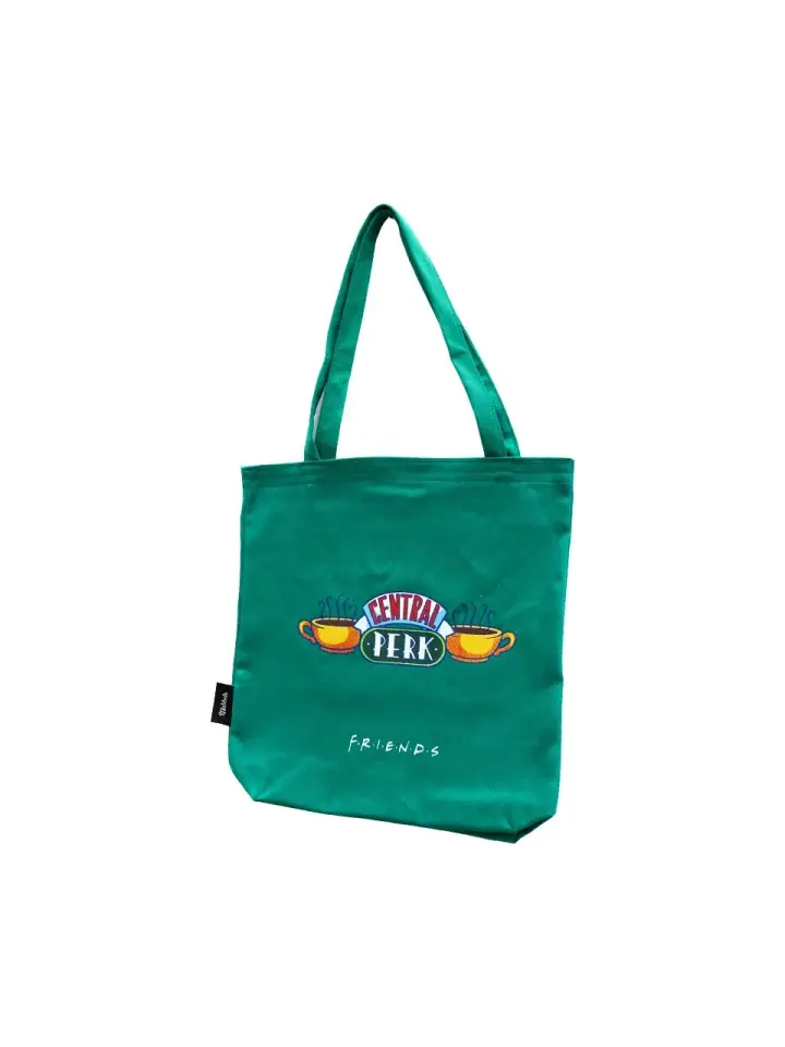 Friends Central Perk Gabardin Çanta Yeşil