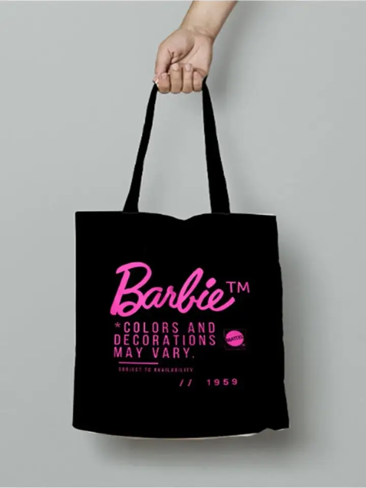 Mabbels Barbie Pink Star Bez Çanta Gabardin