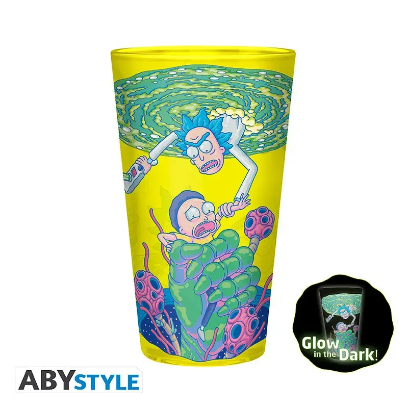 RICK AND MORTY - Pck Glass XXL +Mug+ 2 Coasters''Pattern''