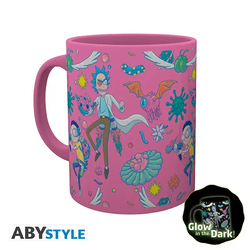 RICK AND MORTY - Pck Glass XXL +Mug+ 2 Coasters''Pattern''
