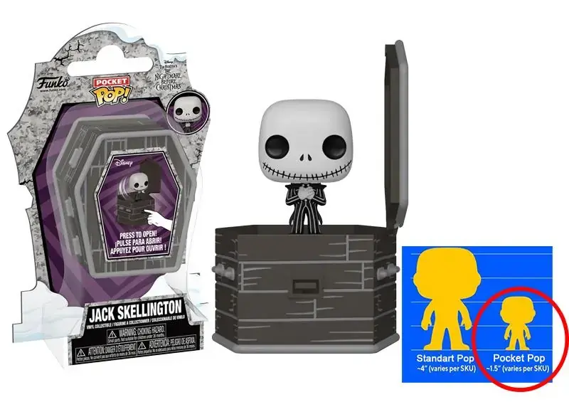 Funko Pocket Popers Disney The Night Before Christmas - Jack Skellington
