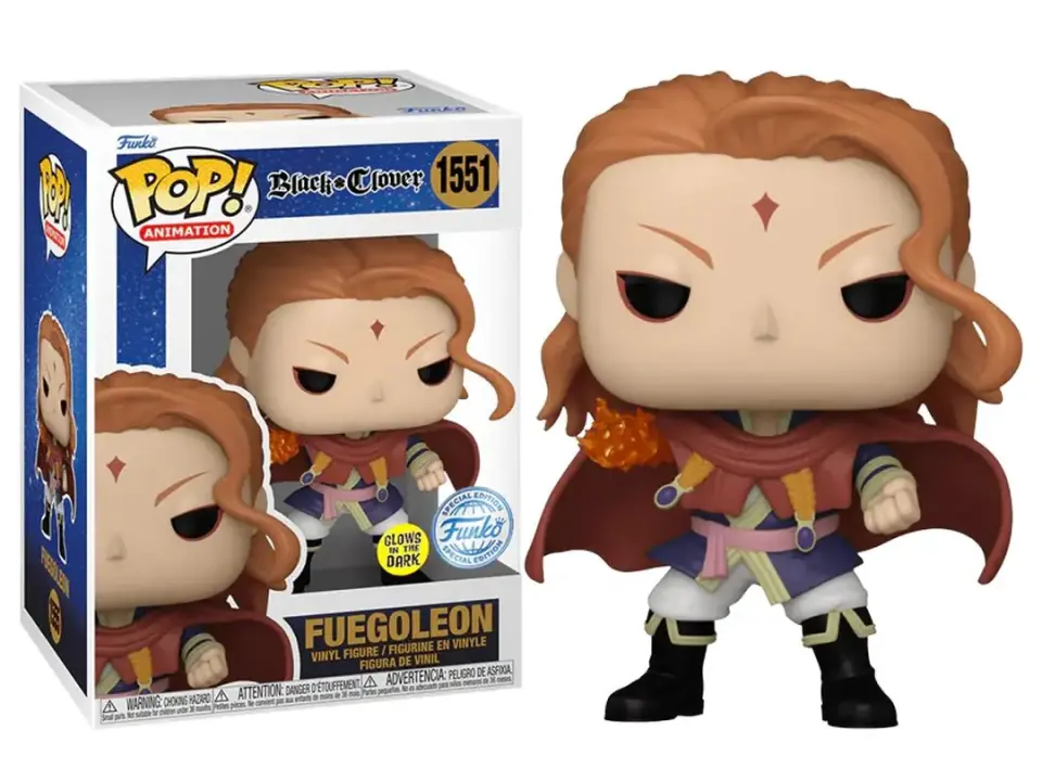 Funko Pop Black Clover - Fuegoleon Glows İn The Dark Special Edition No:1555